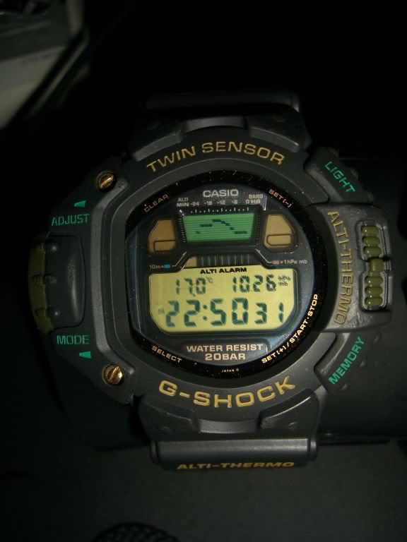 g shock temperature range